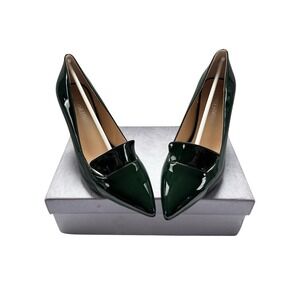 Roserwish Women's 8.5 Slipon Pointed Toe Classic Patent Stiletto High Heel Green
